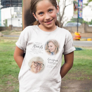 Modern minnesgenomgång före och efter fotot-skirt t shirt