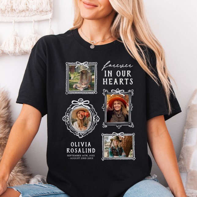 Modern minneskollage begravningsminne t shirt (Skapare uppladdad)
