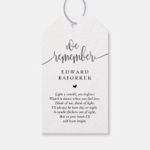 Modern, minnesljus, begravningstjänstetikett