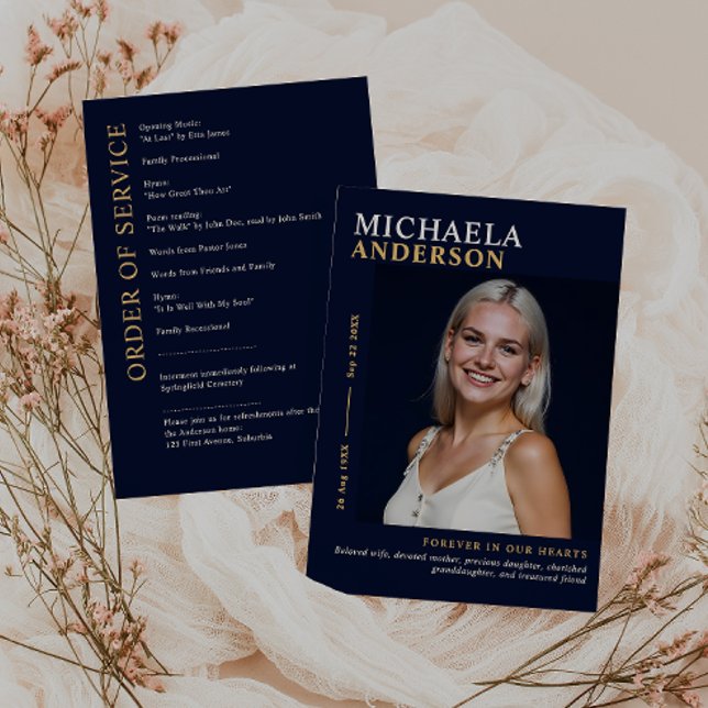 Modern minnesstund/begravning/Firande i livet Program (Skapare uppladdad)