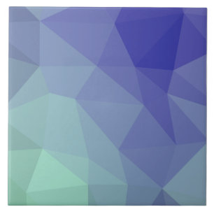 Modern minsta blåa Lila-geometridesign Kakelplatta