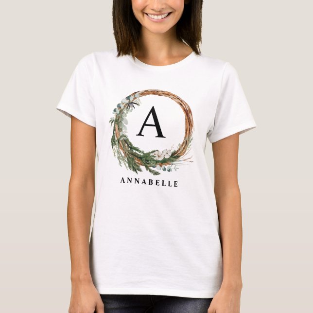 Modern minsta familj av kransfransfransfransmän fö t shirt (Framsida)
