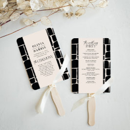 Modern minsta fetstil, svart och vit bröllop