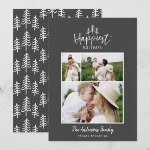 Modern minsta julbild julkort