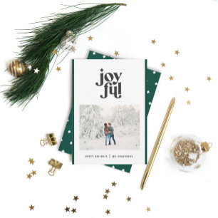 Modern minsta julklapp för grönt 1 bild julkort