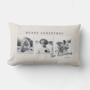 Modern minsta jultomte - multifoto - hemdekoder lumbarkudde
