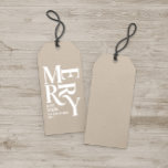 Modern minsta lilla beijis-jul presentetikett<br><div class="desc">Budgeterad Modern,  minimal traditionell återförebild för grafik i vintage och vit naturlig helgdag i god jul tack vare märkrn. En del av en fet roligt helgdag-samling.</div>