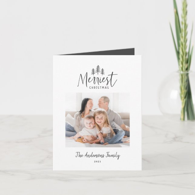 Modern minsta roliga multifoto från jul helgkort (Framsida)