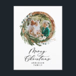 Modern minsta sedel för krandskript för lövning ju helg vykort<br><div class="desc">Modern minsta folieutandningsskript God jul helgdag julkort. Hand målade eukalyptus,  gräs träd gren,  minimalt löv och den moderna krustiska utandningen ge i helgdag ger en luxuös känsla. I klassade gröntar,   och grå.</div>