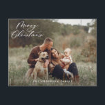 Modern minsta sedel för krandskript för lövning ju helg vykort<br><div class="desc">Det moderna minsta manuset God jul helgdag julkort.</div>