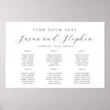 Modern minsta sittplatsplan för sex Bord i bröllop