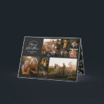Modern minsta svarta 11-fotobotaniska familj helgkort<br><div class="desc">God jul. Modern,  minimalt helgdag för multifoto-vattenfärgsbladskript. Hand målade eukalyptus,  minimalt löv och modern rustik utandning ge i helgdag-kortet är en lyxaktig känsla. I grönt för klasssäd,  svart,  grönt,   och grått. År i recension 11 fotodesign.</div>
