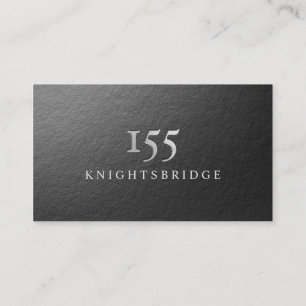 Modern minsta svarta och silverfärgad Logotyp Visitkort