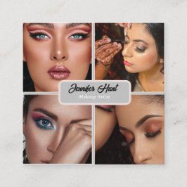 modern minsta trendig Makeup-artist Fyrkantigt Visitkort