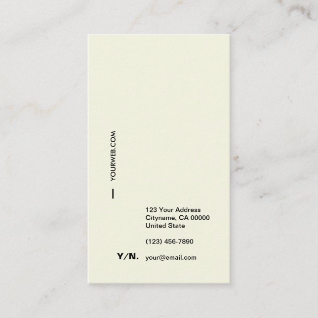 Modern minsta typografilodrätvisitkort visitkort (Framsida)