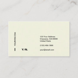 Modern minsta typografivisitkort visitkort