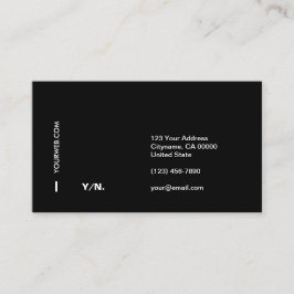 Modern minsta visitkort för typografi B&W