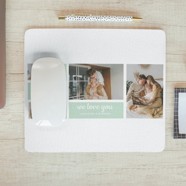 Modern Mint Collage Photo Pappa Best Gift Musmatta (Skapare uppladdad)