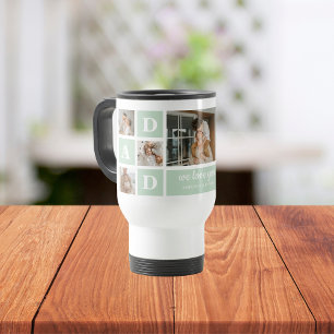 Modern Mint Collage Photo Pappa Best Gift Resemugg