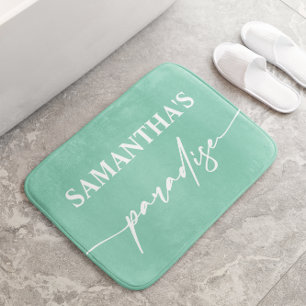 Modern Mint Grönt Bath Mat Badrumsmatta