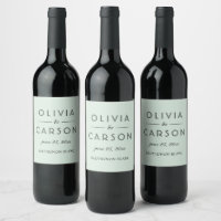 Modern Mint och Black Script Bröllop