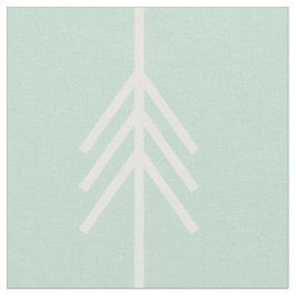 Modern mint- och vitpil tyg