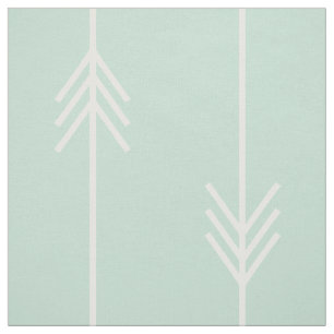 Modern mint- och vitpil tyg