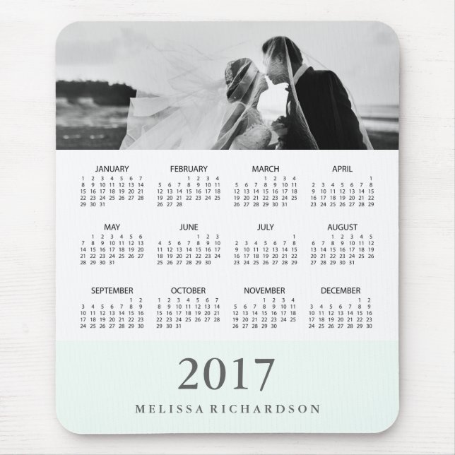 Modern Mint Rand 2017 Kalender och foto Musmatta (Framsidan)