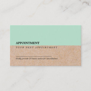 Modern MintbrytningPrintedKraft tidsbeställning Visitkort