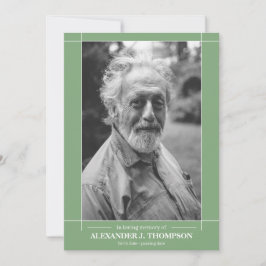 Modern Mintgrönt & vit, i att älska Tack Kort