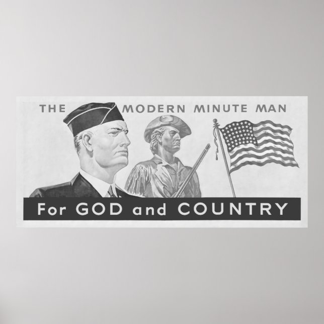 Modern Minute Man 1941 Poster (Framsidan)