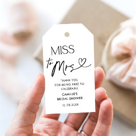 Modern miss till Mrs Möhippa Gift Märkres Presentetikett