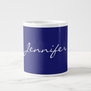 Modern mittennattsblå slinga unik jumbo mugg