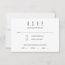 Modern Mix RSVP-kort