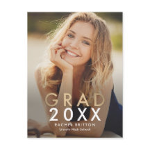 Modern Mix Studenten-vykort för meddelande