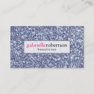 Modern Mixed Färg Glitter & Sparkles Visitkort