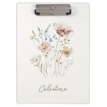 Modern Mjuk Blommig Anpassat Namn