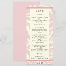 Modern mjuk rosa och vit Matisse art Bröllop