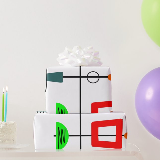 Modern mobil i mitt århundrade presentpapper (Festgåvor)