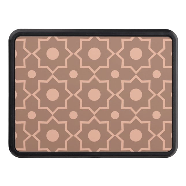 Modern Mocha Mousse Dusty Rosa Geometric Shape Dragkroksskydd (Framsidan)