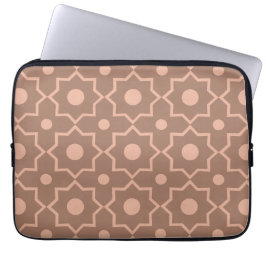 Modern Mocha Mousse Dusty Rosa Geometric Shape Laptop Fodral
