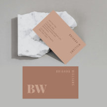 Modern Mocha Mousse Professionell Monogram