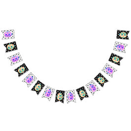 Modern Mod Pop Art Geometric Easter Bunting Banner Vimplar