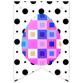 Modern Mod Pop Art Geometrisk Påskflaggskedja Vimplar