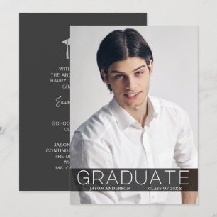 Modern Mode 1-fotokort för Student Meddelande