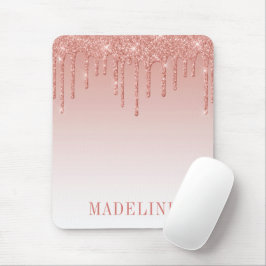 Modern Mode Trend Glitter Dropp Rosa Guld Musmatta