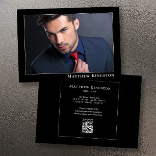 Modern modell för Actor Modern 5x7 Promo Comp Card Inbjudningar
