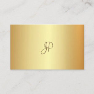 Modern modell för handskriven monogram för elegant visitkort