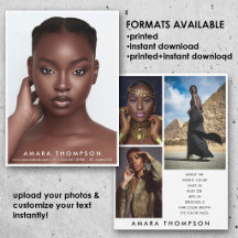 Modern modell skådespelare modellering Comp-kort 4