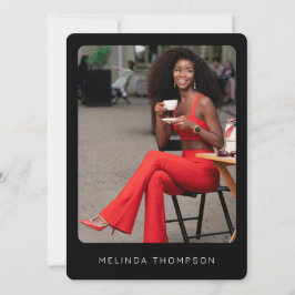 Modern Modellering Actor Comp Card 5 Foto QR-kod